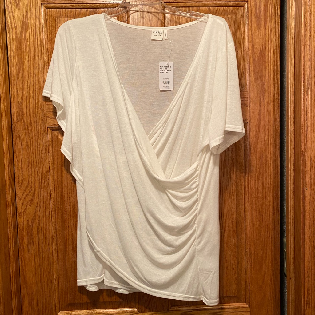 Plus Drape Blouse